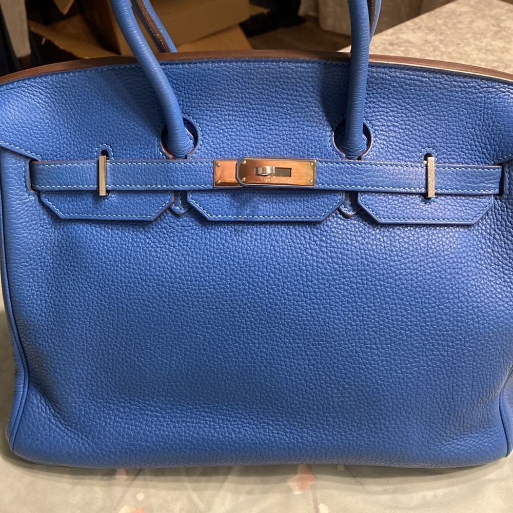 HERMES Birkin 35 Handbag With COA, Lock/Keys, Hermes Dustbag and bag Raincoat - Picture 3 of 16